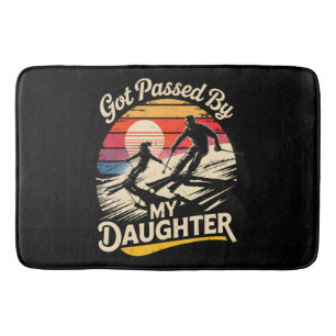 Got Passed By My Daughter Funny Skiing Ski Lover Bath Mat