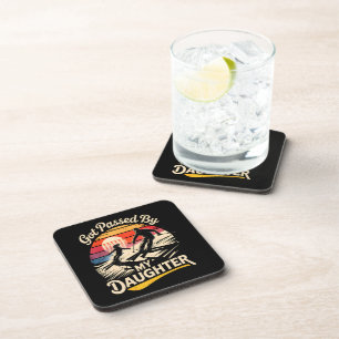 Got Passed By My Daughter Funny Skiing Ski Lover Beverage Coaster