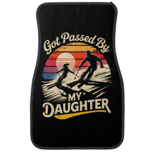 Got Passed By My Daughter Funny Skiing Ski Lover Car Floor Mat