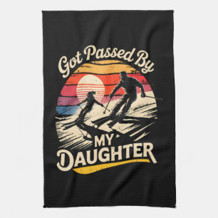 Got Passed By My Daughter Funny Skiing Ski Lover Kitchen Towel