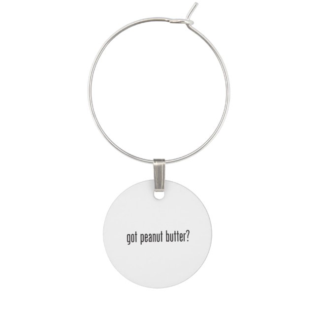 got peanut butter wine glass charm (Front)