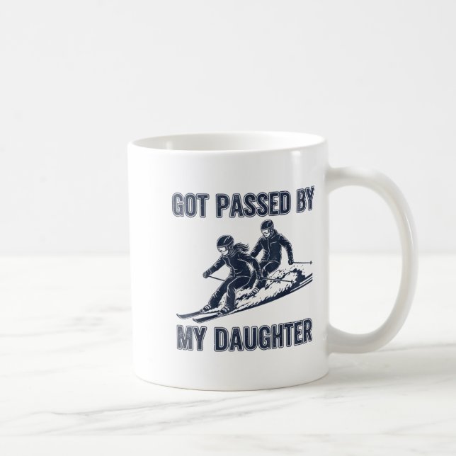 Got Ped By My Daughter Funny Ski  Coffee Mug (Right)