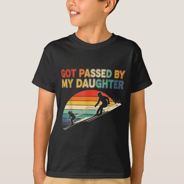 Got Ped By My Daughter Funny Ski  T-Shirt (Front)