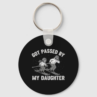 Got Ped By My Daughter Funny Skiing _7  Keychain