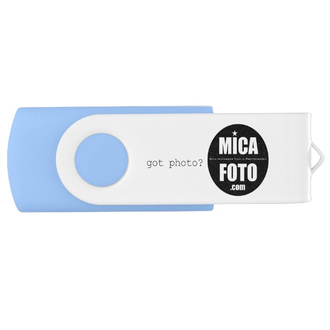 got photo MICAFOTO USB drive baby blue (Front)