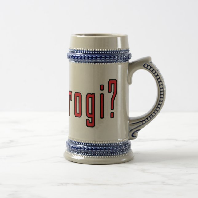 got pierogi? beer stein (Right)