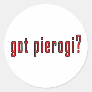 got pierogi? classic round sticker