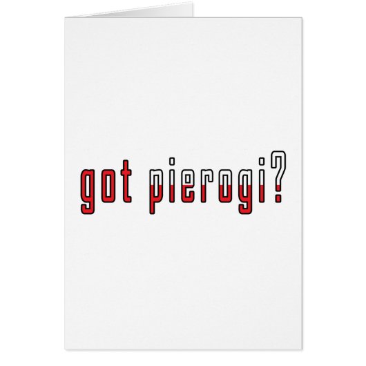 got pierogi? Flag Cards (Front)