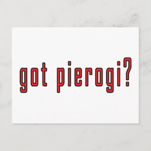 got pierogi? postcard