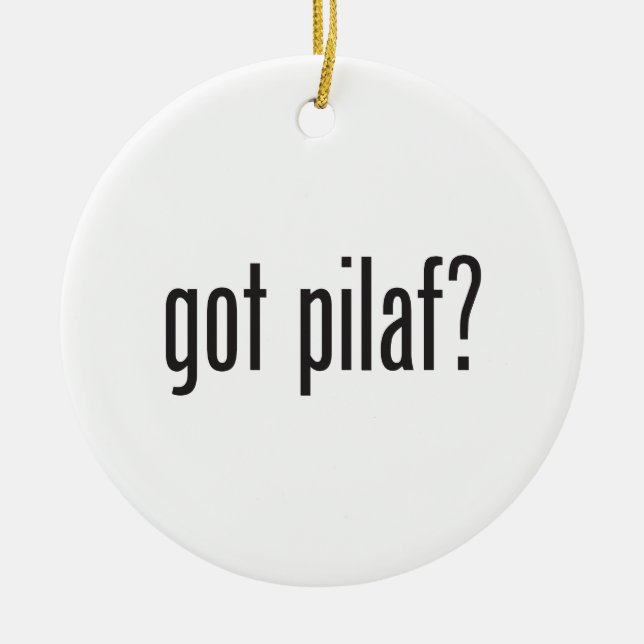 got pilaf ceramic ornament (Front)