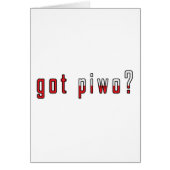 got piwo? Flag (Front)