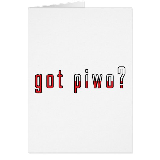got piwo? Flag Cards (Front)