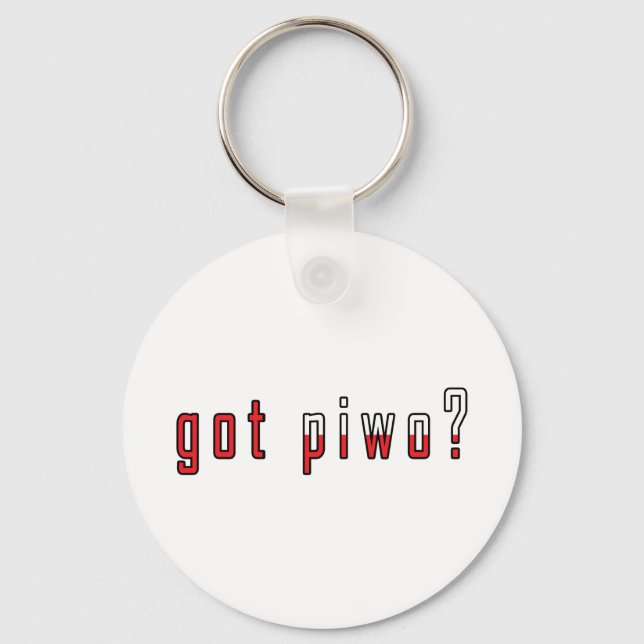 got piwo? Flag Keychain (Front)