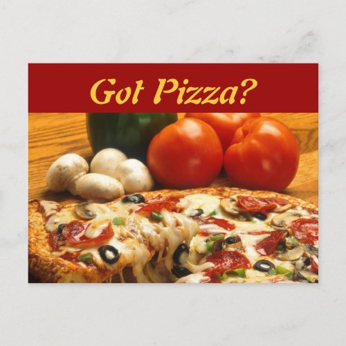 Got Pizza postcard