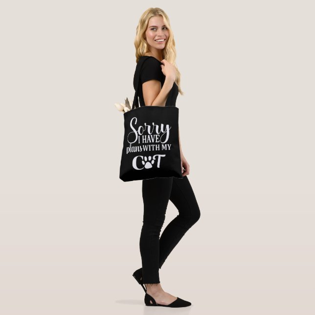 Got Planes With My Cat Tote Bag (On Model)
