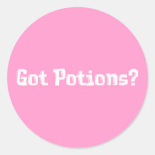 Got Potions Gifts Classic Round Sticker