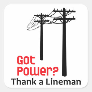 Got Power Square Sticker