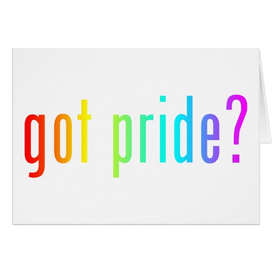 got pride? cards (Front Horizontal)