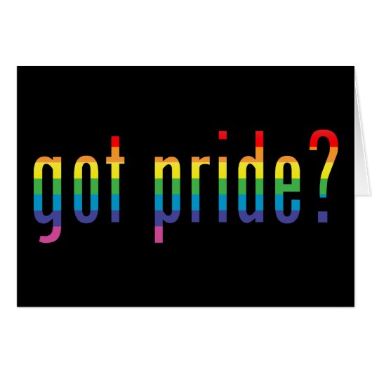 got pride? cards (Front Horizontal)