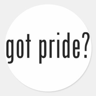 got pride? classic round sticker