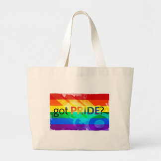 Got Pride LGBT Flag Large Tote Bag