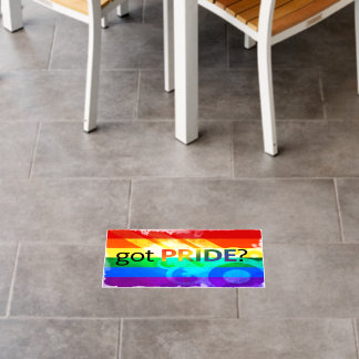 Got Pride LGBTQ Flag Floor Decal