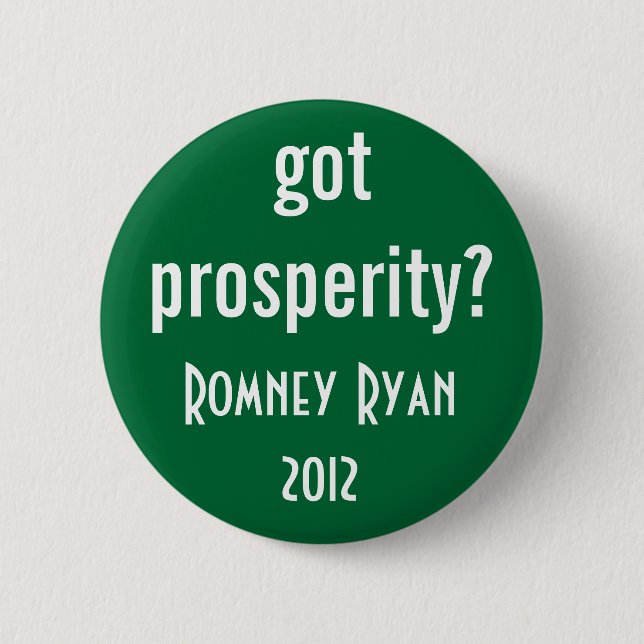 got prosperity? button (Front)