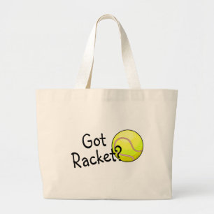 Got Racket? (Tennis Ball) Large Tote Bag