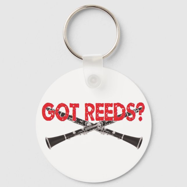 Got Reeds? Clarinet Style Keychain (Front)