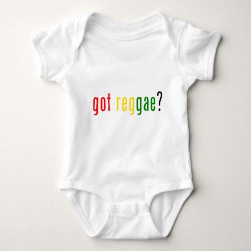 got reggae baby bodysuit