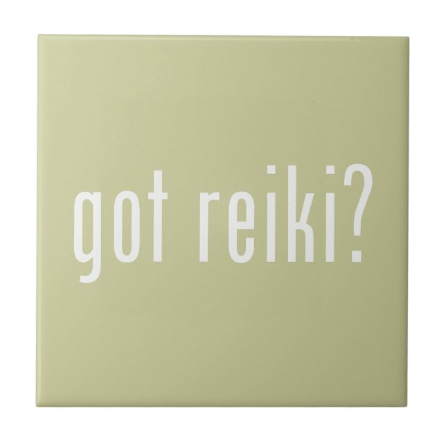 Got Reiki? Ceramic Tile (Front)