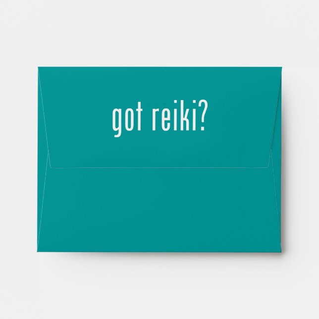 Got Reiki? Envelope (Back (Top Flap))