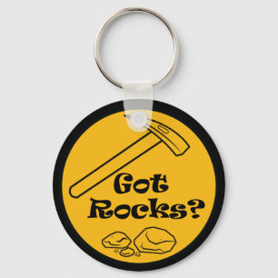 Got  Rocks? Rockhound Button Keychain