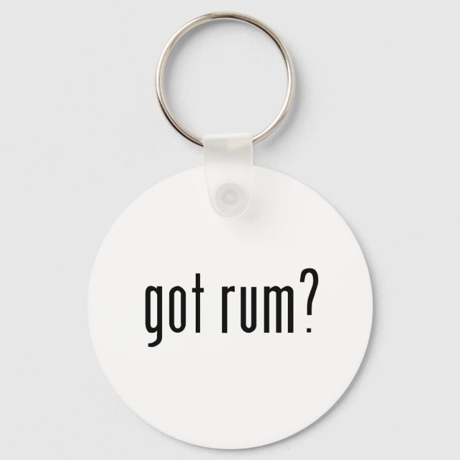 got rum? keychain (Front)