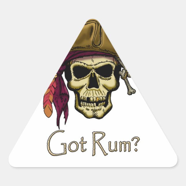 Got Rum? Triangle Sticker (Front)