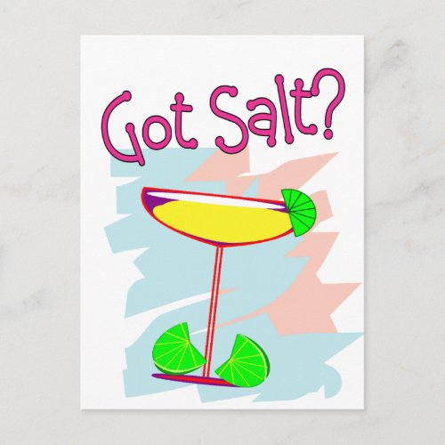 Got Salt  Margarita Lovers T_Shirts  Gifts Postcard