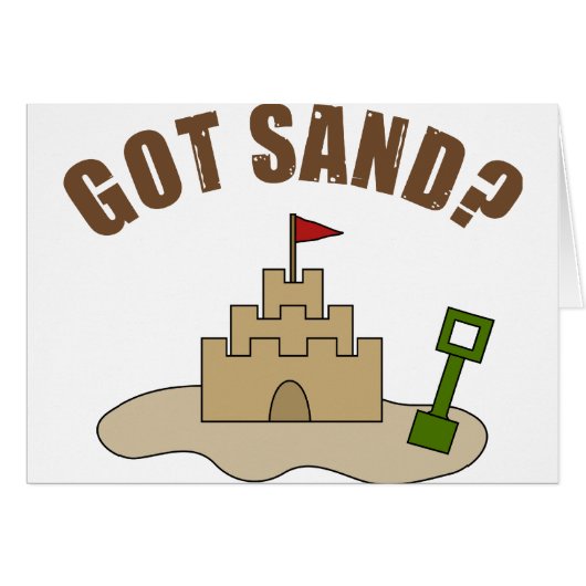 Got Sand? Cards (Front Horizontal)