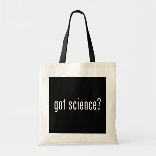 got science tote bag