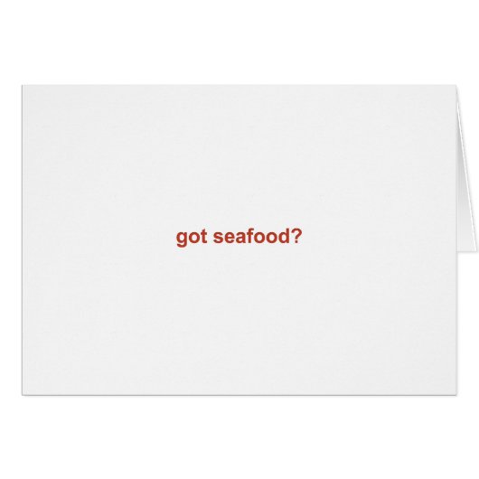 got seafood? logo cards (Front Horizontal)