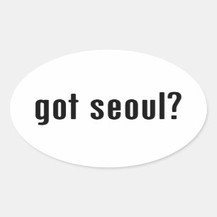 got seoul? oval sticker
