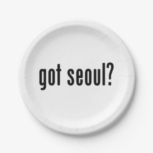 got seoul? paper plates