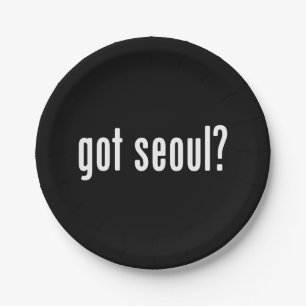 got seoul? paper plates