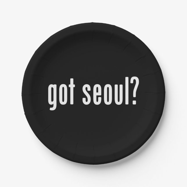 got seoul? paper plates (Front)