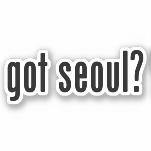 got seoul sticker