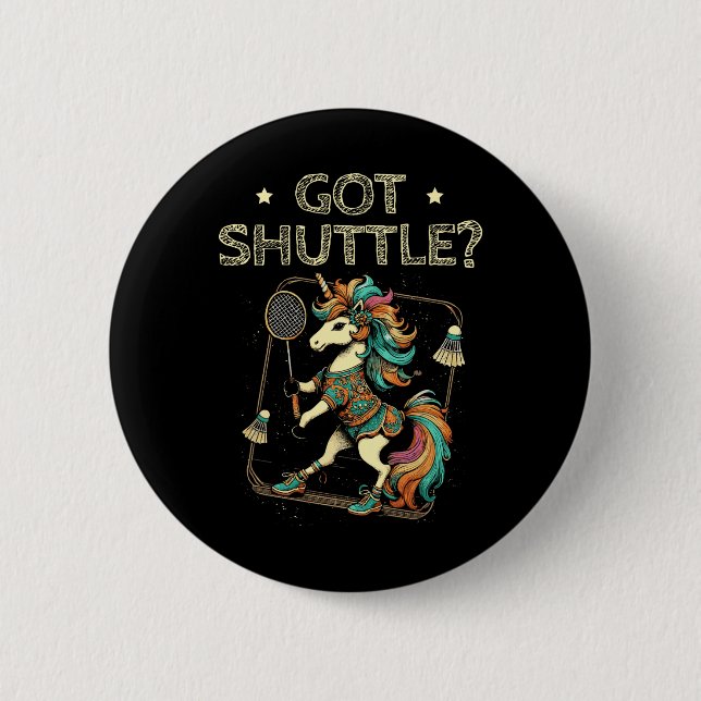 Got Shuttle Badminton Player Shuttle Racket 2  Button (Front)