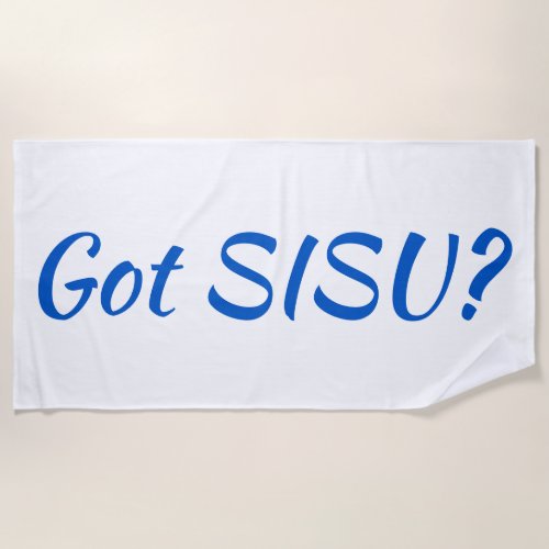 Got SISU Finnish Beach Towel