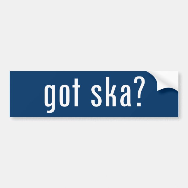 got ska? bumper sticker (Front)