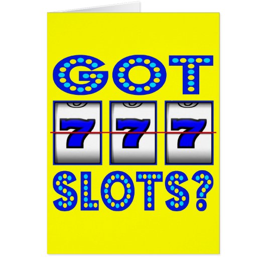 GOT SLOTS ? CARDS (Front)