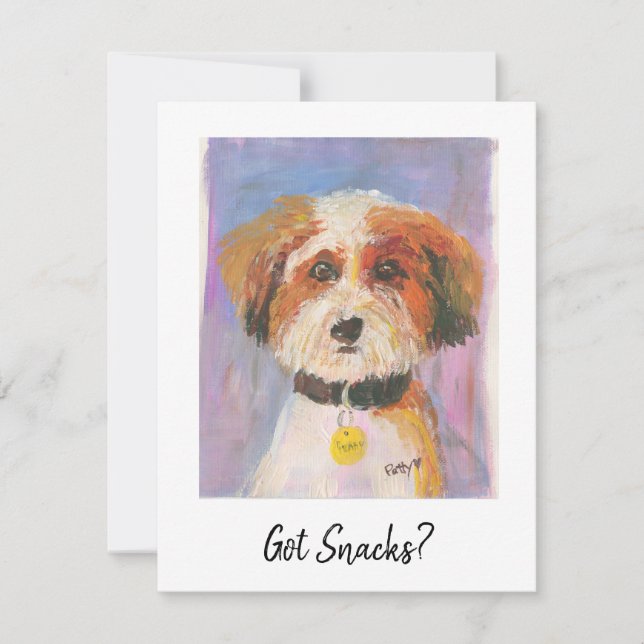 Got Snacks? Dog Card (Front)