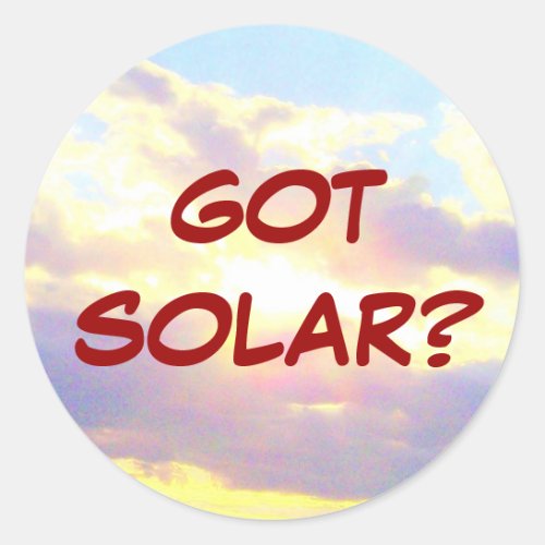 GOT SOLAR sticker